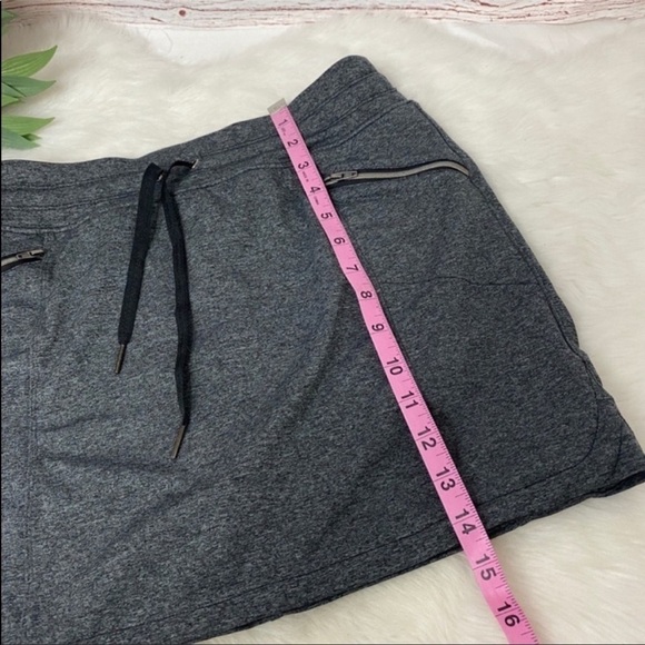 Tangerine Heather Gray Skort With Zip Pockets Sz S - Picture 5 of 8